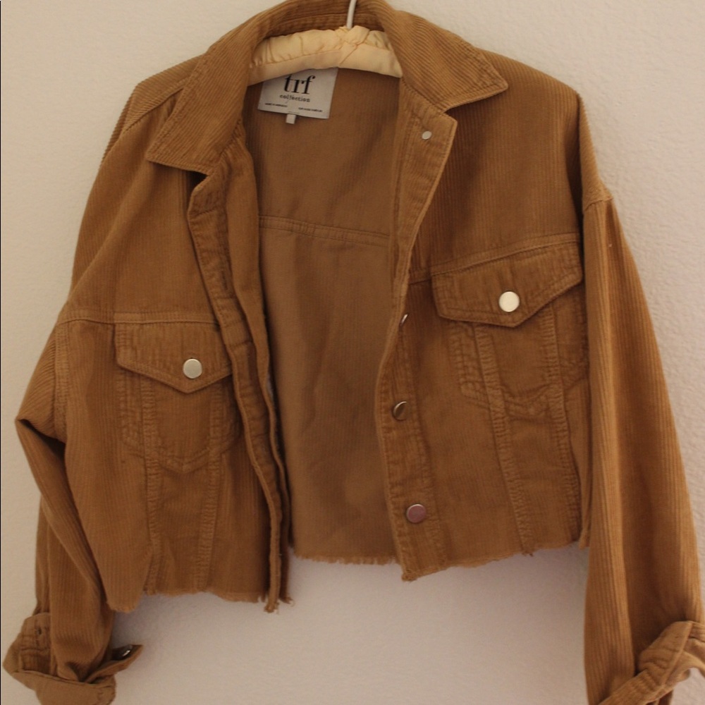 Zara Corduroy Cropped Jacket